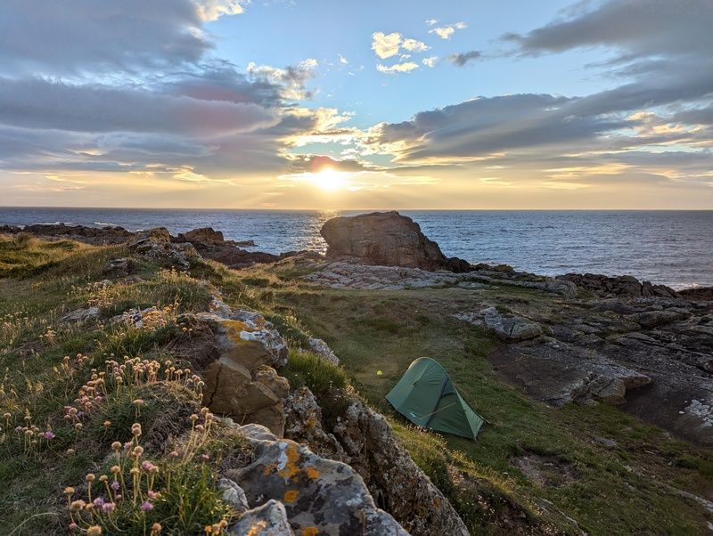 My camping spot by the sea