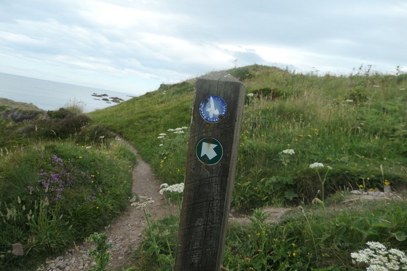 The Moray Coast Trail waymarker